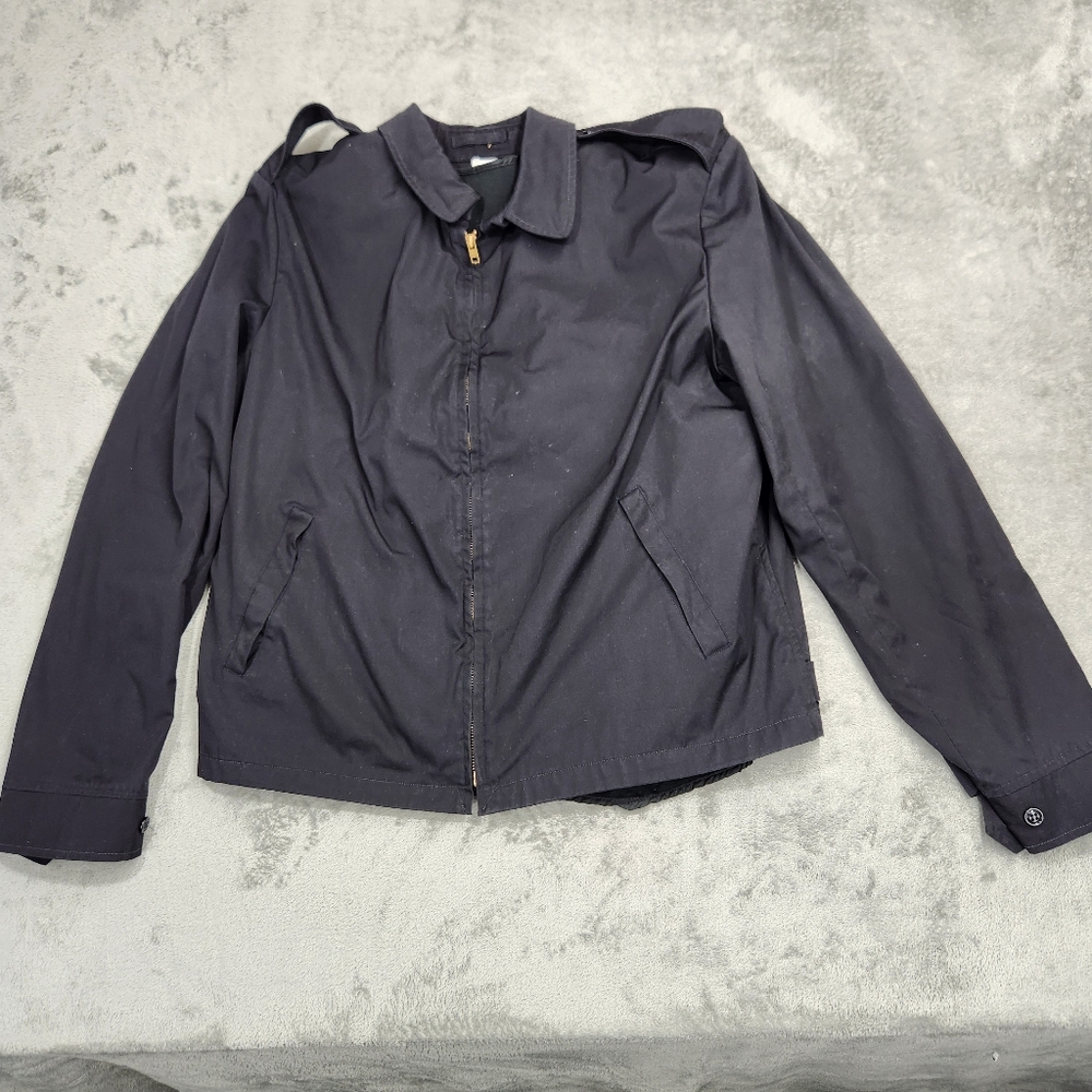 U.S. Navy Official Uniform Windbreaker Jacket - Size XL (1984)Waterproof. lined.